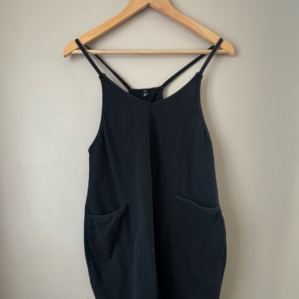 Black Sleeveless Jumpsuit